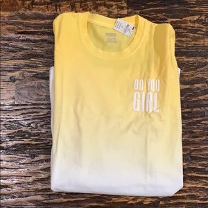 VS Pink long sleeve campus tee